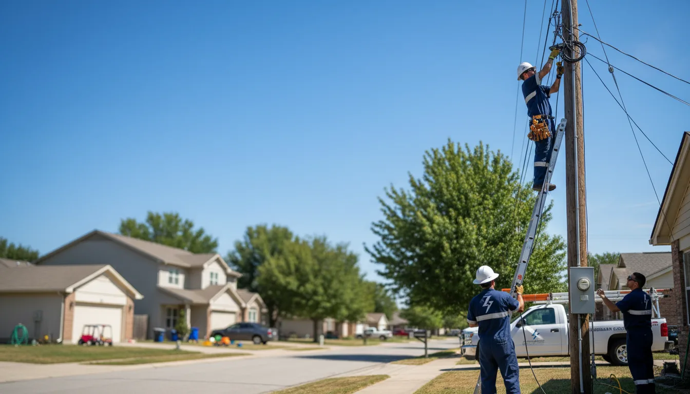Residential electrician providing installation services in Fall Branch, TN